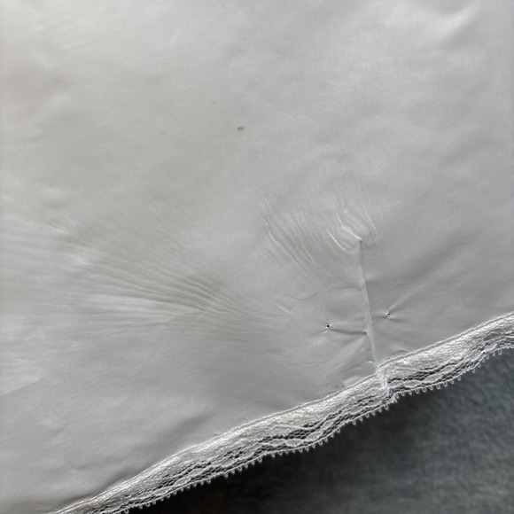 Vintage Crinoline Full Maxi Slip S/XS Petticoat White Bridal Layered Zipper - Picture 15 of 16